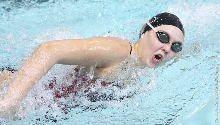 In a three-team meet at Drexel, Northeastern beat the host but fell to Delaware.