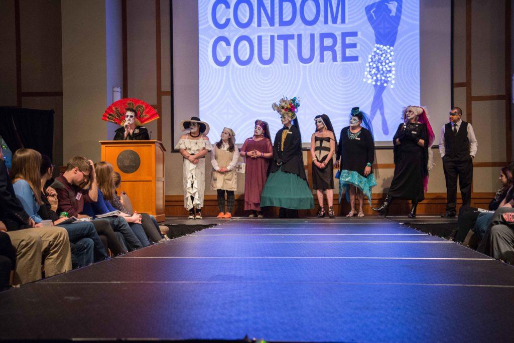 The+third+annual+Condom+Couture+show+took+place+in+the+Curry+Student+Center+ballroom+on+March+29.+