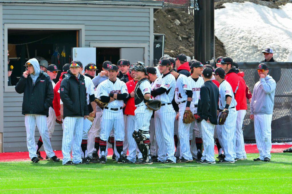 Northeasterns+baseball+team+lost+their+first+home+game+of+the+season+to+Boston+College+on+March+24.
