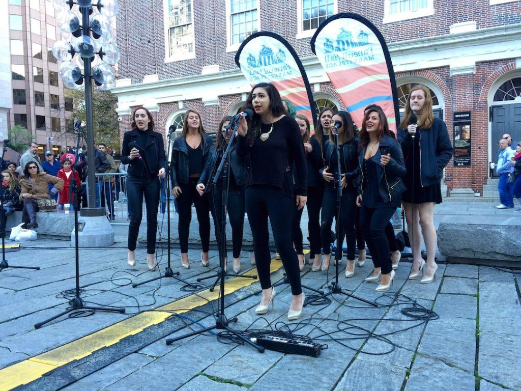 A+cappella+groups+fill+Faneuil+Hall