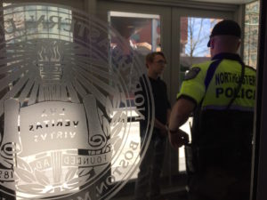 Climate change activists occupy Visitor Center