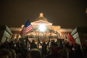 Thousands rally on Boston Common, protest Trump’s election