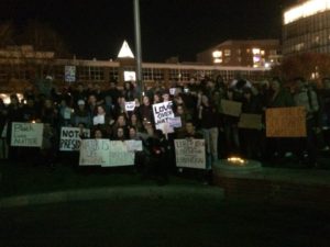 Students rally against Trump, call for sanctuary campus
