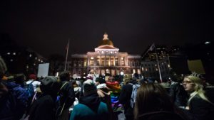Thousands protest Trump’s inauguration at Boston Common