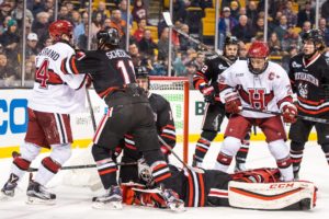Men’s hockey Beanpot comeback falls short at the Garden