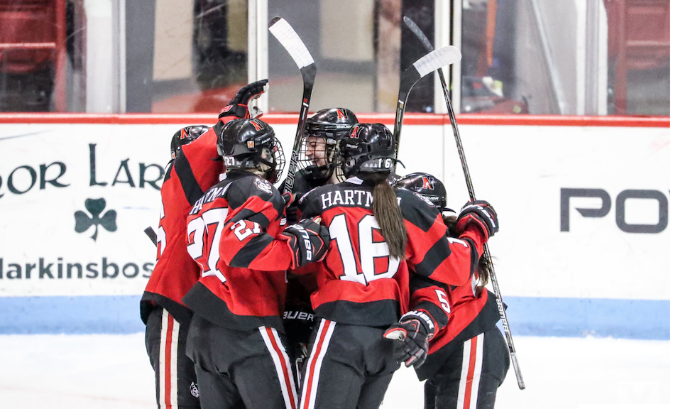 NU womens hockey dominates in Beanpot