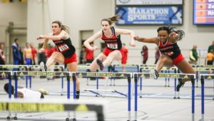 Track heats up at BU meet