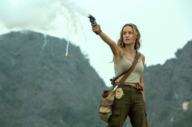 Brie Larson plays Mason Weaver, the Kong’s newest female opposite, in “Kong: Skull Island.”/Photo courtesy Warner Bros. Pictures