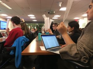 Aoun speaks to SGA senate about leadership
