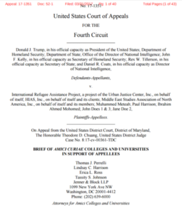 Northeastern files amicus brief against Trump’s second immigration order