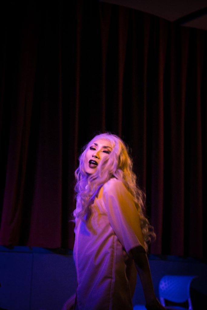 Sina%2C+a+student+drag+queen%2C+performed+a+lip-sync+number+for+the+Afterhours+audience+at+NU+Prides+Return+of+Queen+Husky+Tuesday.+%2F+Photo+by+Jake+Wang+