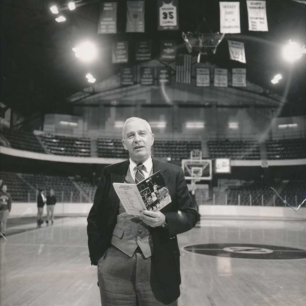 Jack Grinold, who worked as Northeasterns sports information director for 50 years, died April 21. He was 81 years old. / Photo courtesy Matt Houde, Northeastern Athletics