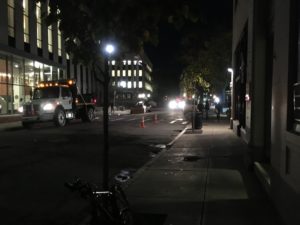 Minor gas leak in Forsyth Hall