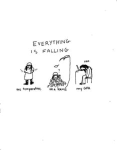 Cartoon: Everything is falling