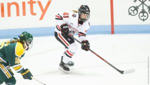 Women’s hockey battles back from two down, ties rival BU 3-3