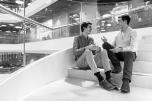 Hostert and Balcom campaign for student involvement in SGA