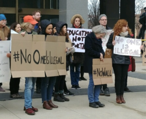 Educators protest deportations at City Hall Plaza