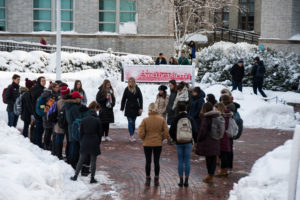 Students walk out in solidarity with Parkland survivors