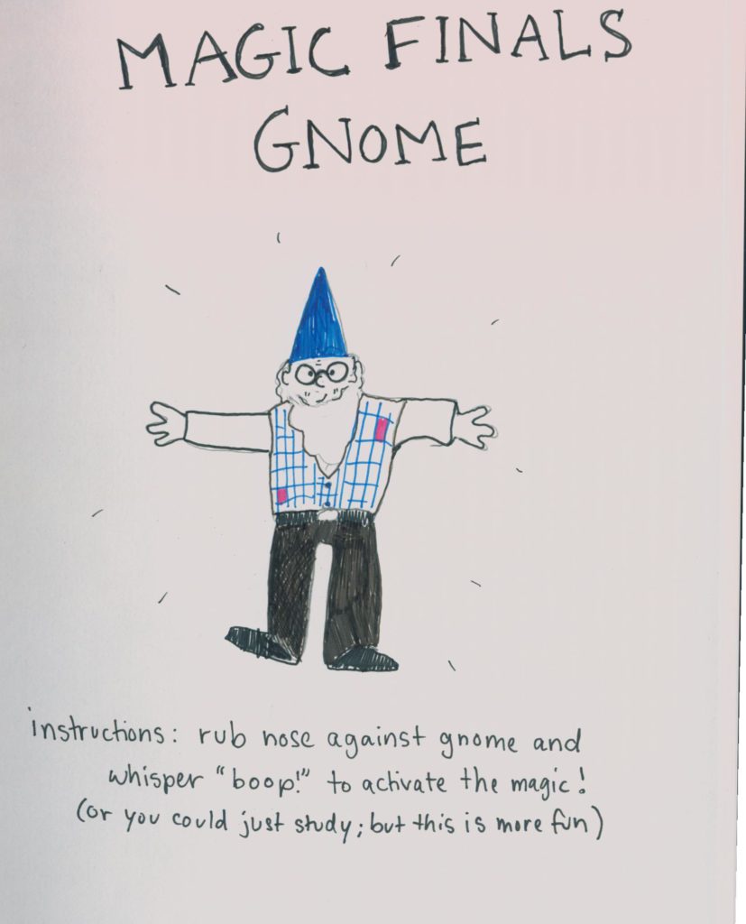 Cartoon: Finals gnome