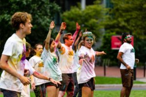 Northeastern color run not deterred by gloomy weather