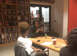Pressley talks social justice over ice cream