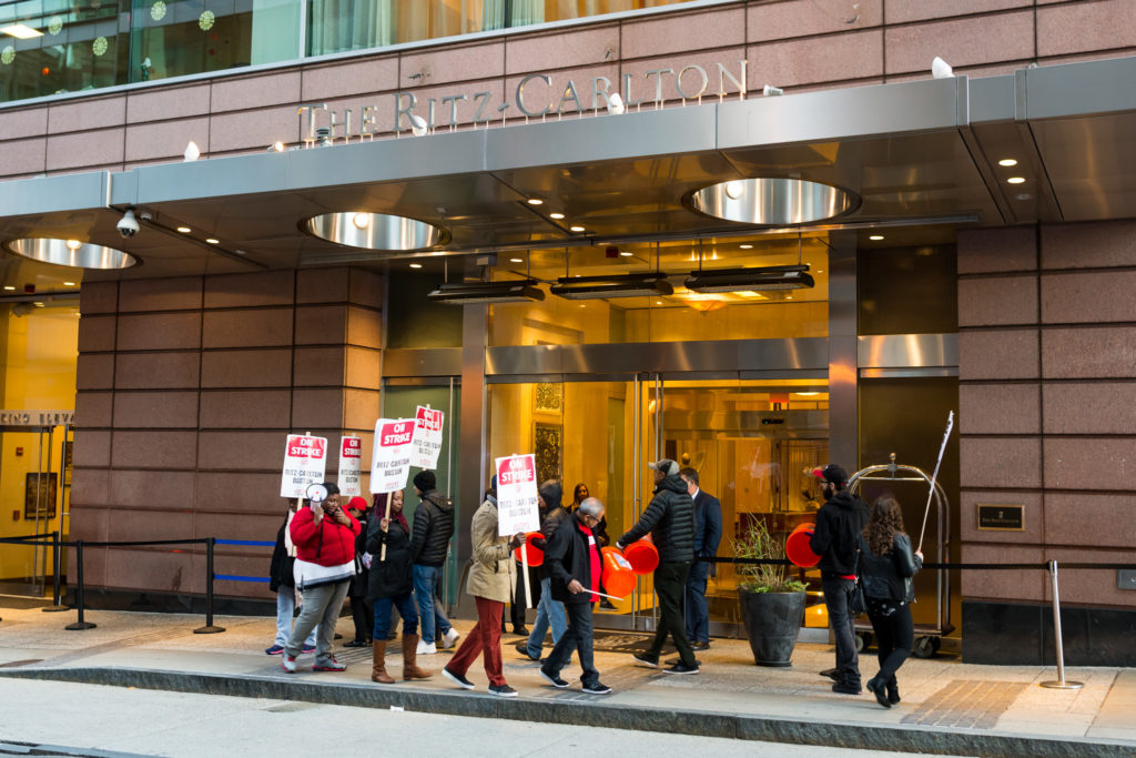 Marriott+hotel+employees+on+strike+for+better+wages+and+benefits