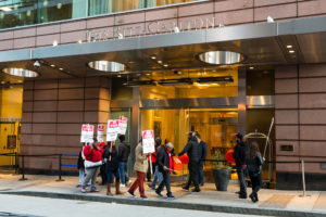 Marriott hotel employees on strike for better wages and benefits