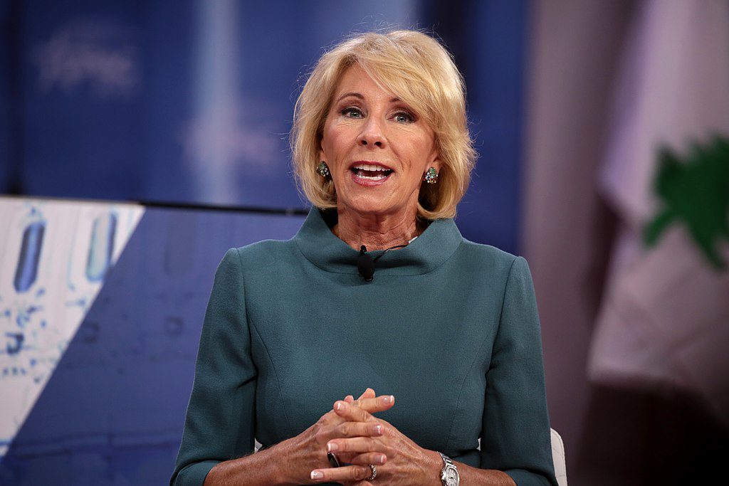 Betsy DeVos to change campus sexual assault guidelines