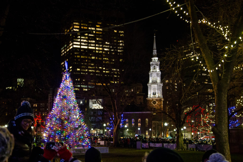 Christmas Tree Lighting in West Fenway – The Boston Sun