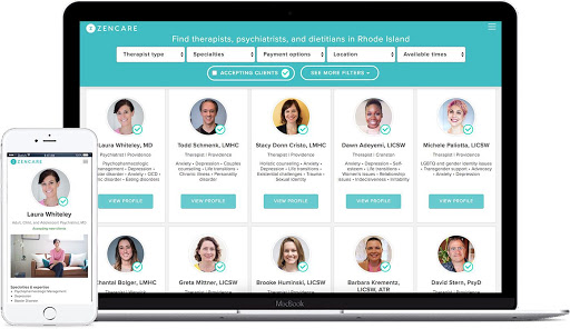 Zencare is a website that allows those seeking mental health professionals to find one that works for their specific needs.