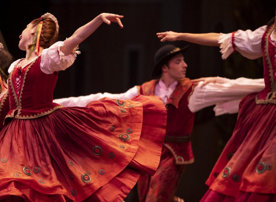 Boston Ballet performs George Balanchines Coppelia Wednesday, March 20, 2019 at the Boston Opera House.