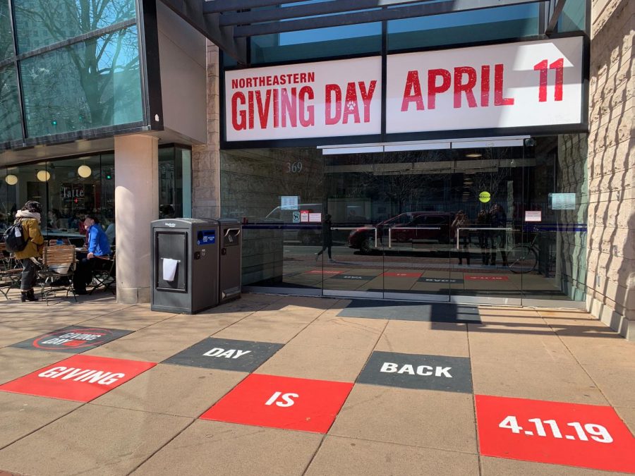 Northeastern heavily advertised Giving Day, which took place April 11. 