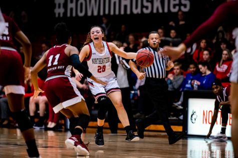 Women’s basketball upsets UNCW, 75-64, in CAA quarters