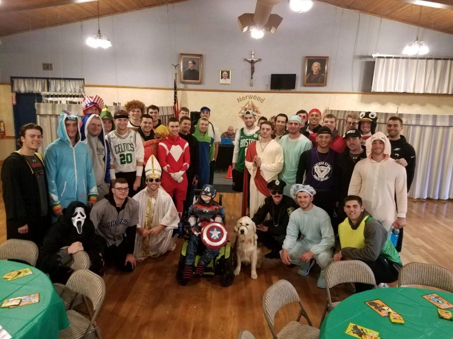 The Northeastern baseball team attends the 2018 Miles for Liam 5K Walk/Run on Oct. 31 as one of their 19 Ways events.