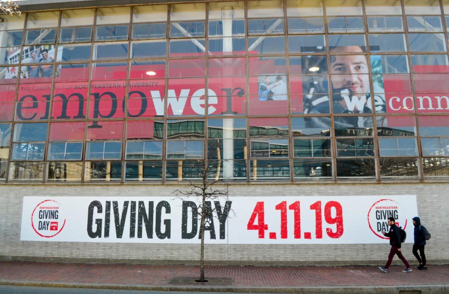 Giving Day is advertised as a day-long philanthropic initiative in which the Northeastern community is asked to support the university through donations.