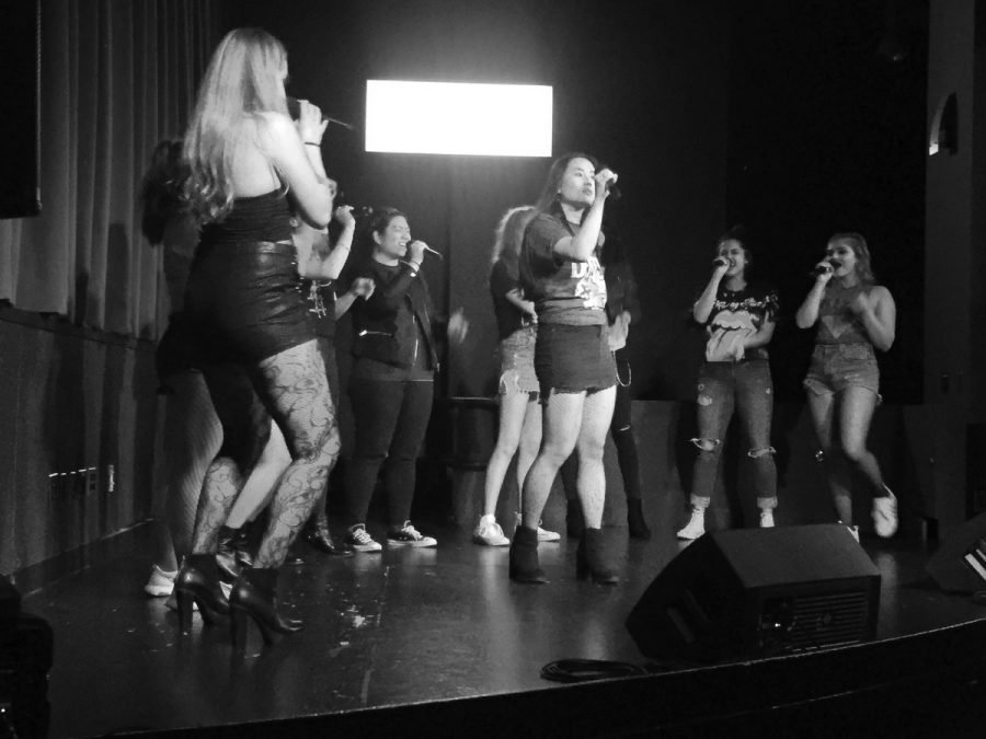 First-year health science major Maryrose Hahn delivers a passionate lead vocal performance on Taste by Betty Who. Hahn won Best Soloist in the ICCA semifinals, in which the group placed third place.