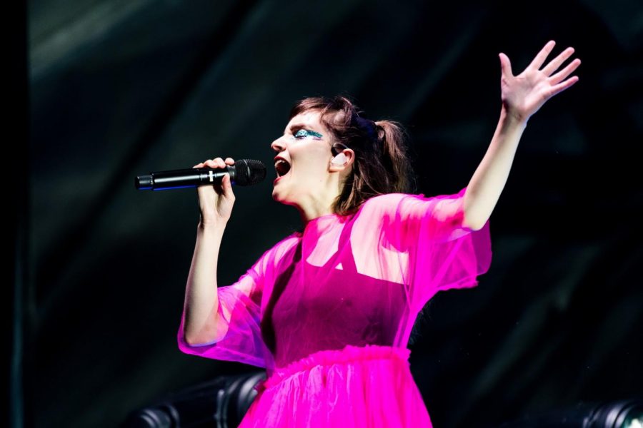 Lauren Mayberry of CHVRCHES delivers a soaring vocal performance.