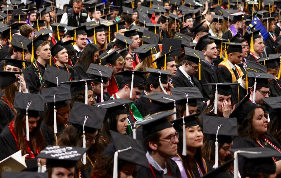 At the 117th commencement in Northeasterns history, 4,000 students received diplomas. 