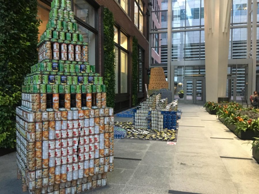 Sculptures+made+from+canned+goods+are+on+display+at+the+Boston+Society+of+Architects%2C+or+BSA%2C+through+Oct.+25+as+part+of+Canstruction+Boston.