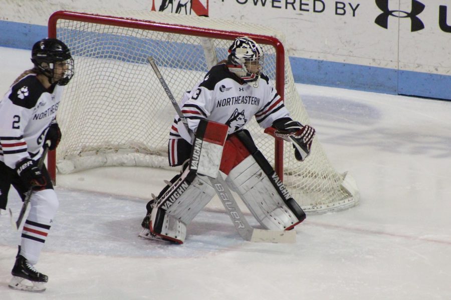 Junior goalie Aerin Frankel now has 19 career shutouts, just barely off from the NU all time record. 