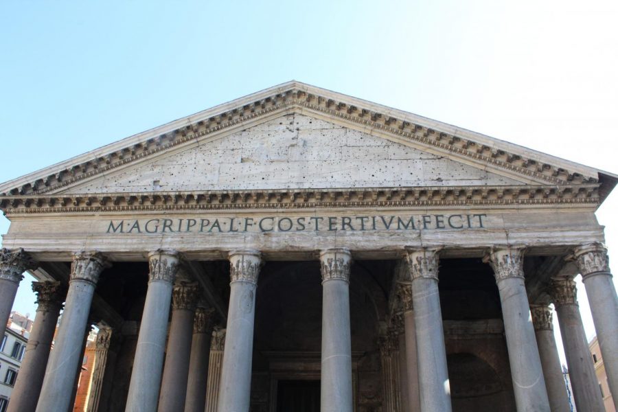 The Pantheon in Rome, where students studying abroad were called back to the US.