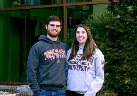 SGA President Christopher Brown and Executive Vice President Gabby Nobile