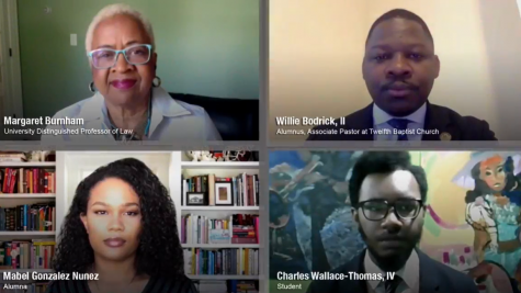 Judge Margaret Burnham hosts a Facebook Live discussion about restorative justice.