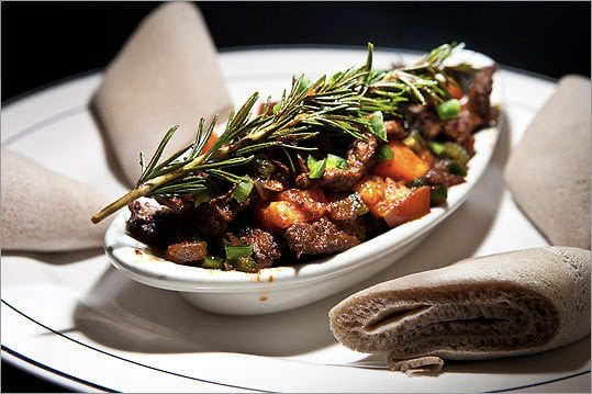 A dish served at Lucy Ethiopian Café. 