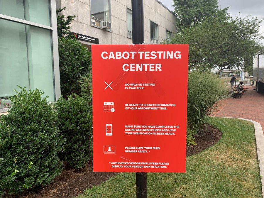 Testing+at+Cabot+Center+began+on+Monday.