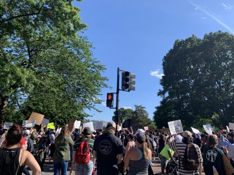 On June 1, protestors demanded justice outside of the White House.