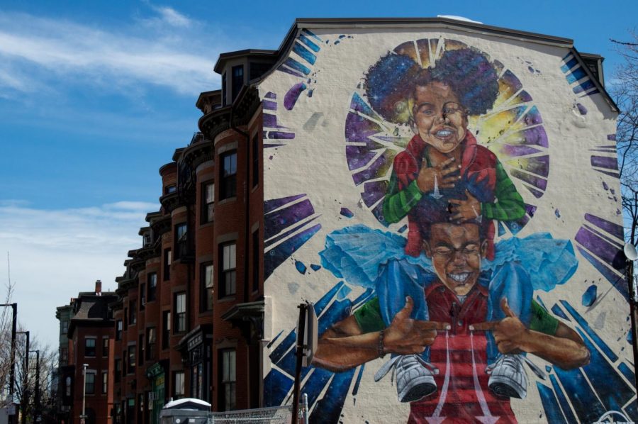 “Breathe Life 3,” a Roxbury mural by Rob “ProBlak” Gibbs, showcases the talent and vision of just one of many Bostonian creatives of color.