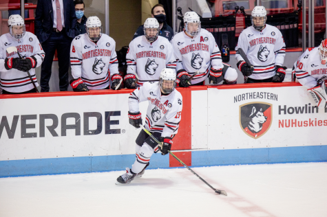 The Northeastern mens hockey team falls to Boston College, 4-2, ranking sixth in the Hockey East Power Index. 
