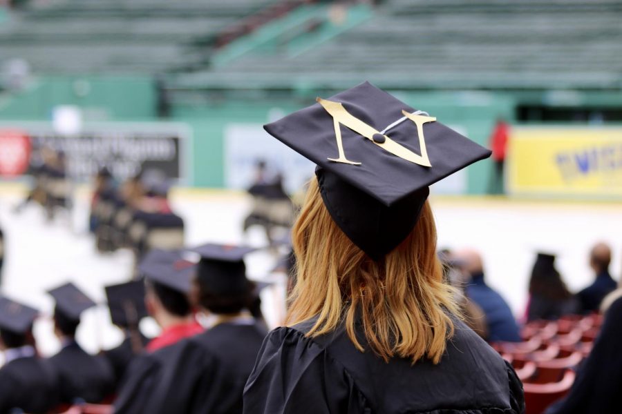 Northeastern held their in-person graduation ceremony for students Saturday at Fenway Park. 