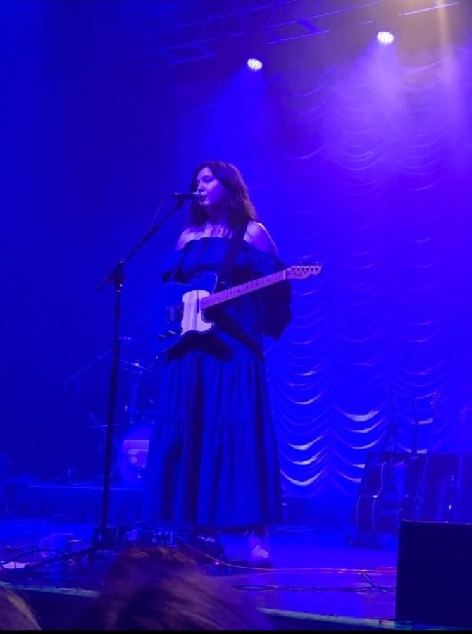 Lucy Dacus onstage at House of Blues Boston.